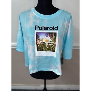 NWT Polaroid Forever 21 Tie Dye Plus Size Cropped Short Sleeve Tee Size 1X